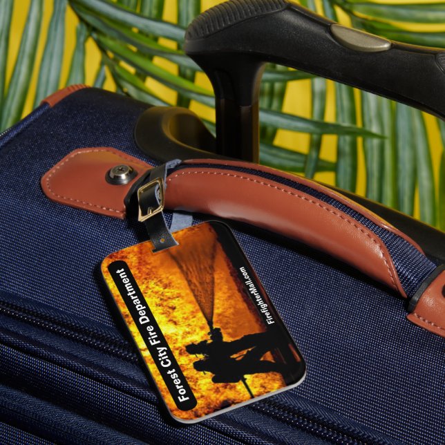 Para Maletas Etiqueta del Departamento de Bomberos de la Ciudad (Anverso In situ 1)