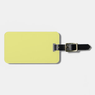 Para Maletas Etiqueta del equipaje amarillo pastel