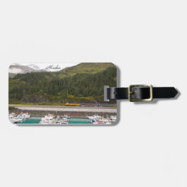 Para Maletas Etiqueta del equipaje con fotografía de las montañ