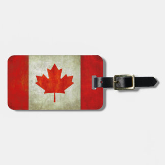 Para Maletas Etiqueta del equipaje con la bandera canadiense