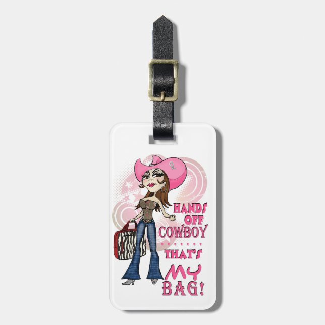 Para Maletas Etiqueta del equipaje con una actitud descarada (Frente Vertical)