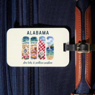 Para Maletas Etiqueta del equipaje de Alabama - Sunshine del su
