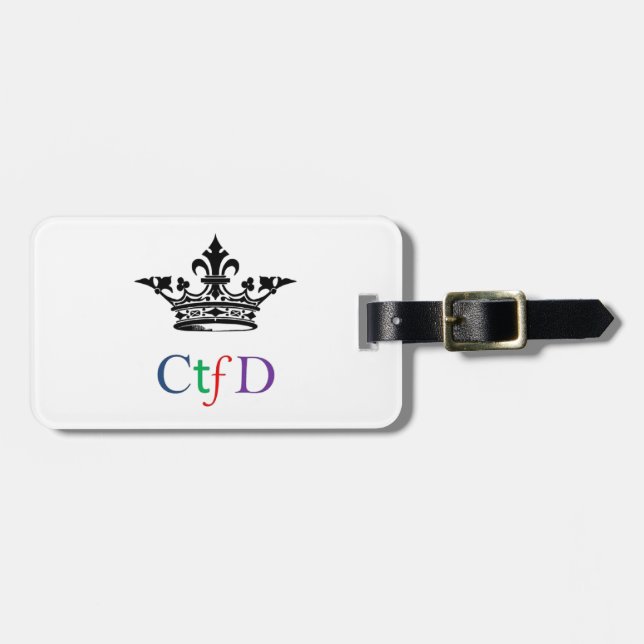 Para Maletas Etiqueta del equipaje de CTFD (Frente Horizontal)