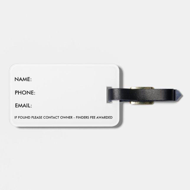 Para Maletas Etiqueta del equipaje de EvryBet VIP (Atrás Horizontal)