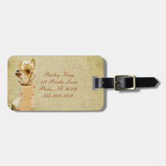 Para Maletas Etiqueta del equipaje de la alpaca del vintage