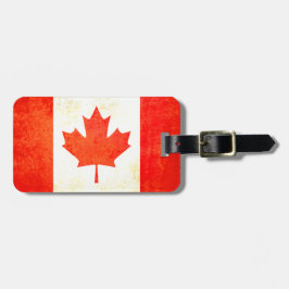 Para Maletas Etiqueta del equipaje de la bandera de Canadá de M