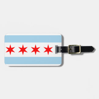 Para Maletas Etiqueta del equipaje de la bandera de Chicago
