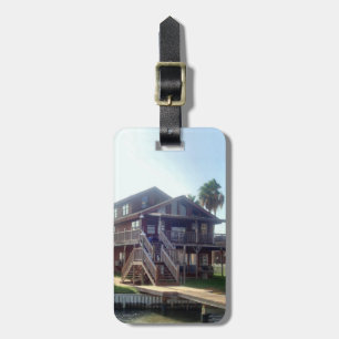 Para Maletas Etiqueta del equipaje de la casa de la bahía