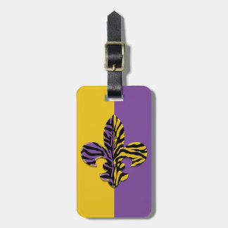 Para Maletas Etiqueta del equipaje de la flor de lis del tigre