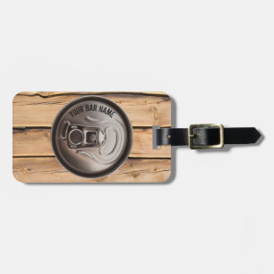 Para Maletas Etiqueta del equipaje de la lata de cerveza del