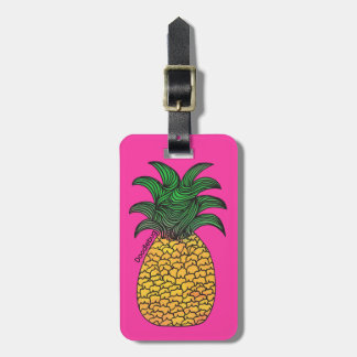 Para Maletas Etiqueta del equipaje de la piña
