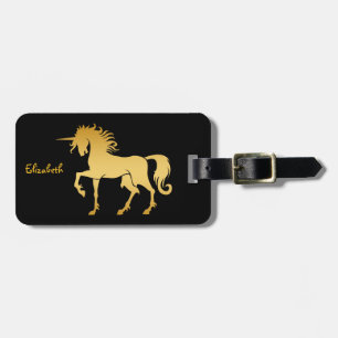 Para Maletas Etiqueta del equipaje de la silueta del unicornio