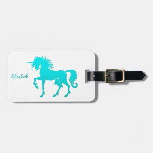 Para Maletas Etiqueta del equipaje de la silueta del unicornio