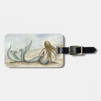Para Maletas Etiqueta del equipaje de la sirena de la playa de