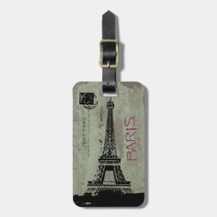 Para Maletas Etiqueta del equipaje de la torre Eiffel de la