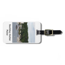 Etiqueta del equipaje de los barcos del puerto de