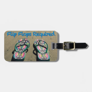 Para Maletas Etiqueta del equipaje de los flips-flopes