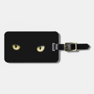 Para Maletas Etiqueta del equipaje de los ojos de gato negro de