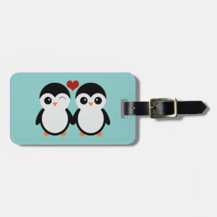 Para Maletas Etiqueta del equipaje de los pingüinos