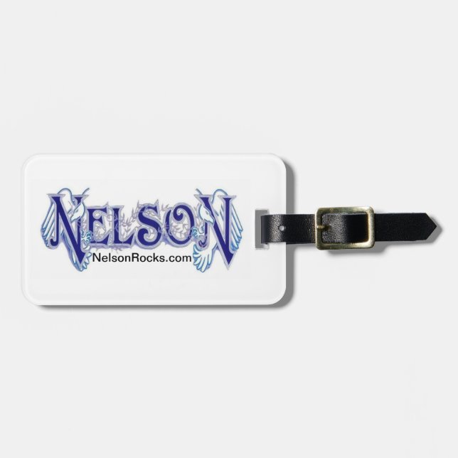 Para Maletas Etiqueta del equipaje de NELSON (Frente Horizontal)