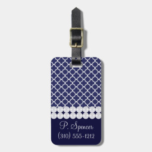 Para Maletas Etiqueta del equipaje de Quatrefoil de los azules