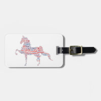 Etiqueta del equipaje de Saddlebred