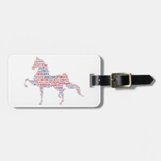 Para Maletas Etiqueta del equipaje de Saddlebred
