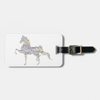 Para Maletas Etiqueta del equipaje de Saddlebred
