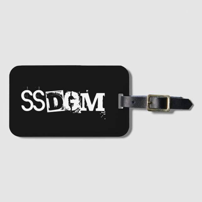 Para Maletas Etiqueta del equipaje de SSDGM (Anverso horizontal)