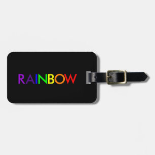 Para Maletas Etiqueta del equipaje del arcoiris con correa de c