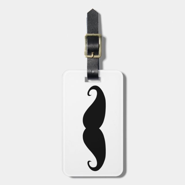 Para Maletas Etiqueta del equipaje del bigote (Frente Vertical)
