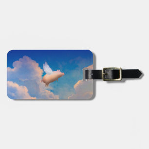 Para Maletas etiqueta del equipaje del cerdo del vuelo