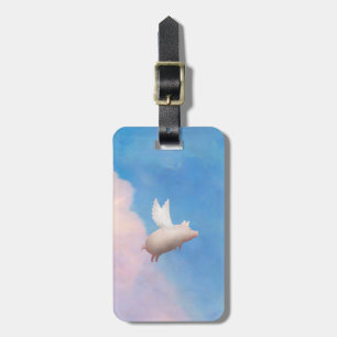 Para Maletas etiqueta del equipaje del cerdo del vuelo