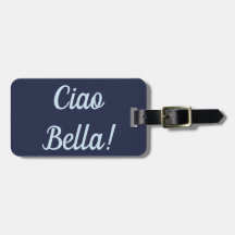 Etiqueta del equipaje del Ciao Bella
