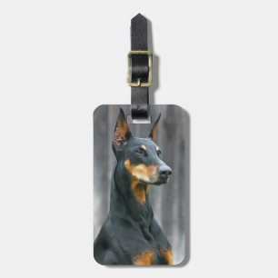 Para Maletas Etiqueta del equipaje del Doberman