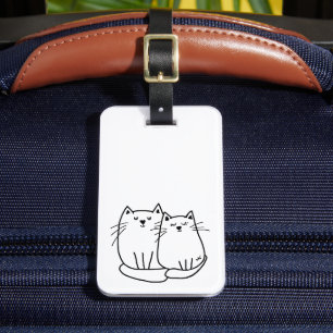 Para Maletas Etiqueta del equipaje del gato