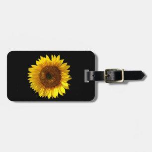 Para Maletas Etiqueta del equipaje del girasol