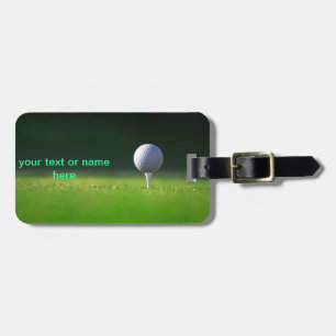 Para Maletas etiqueta del equipaje del golf
