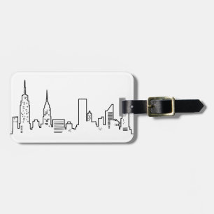 Para Maletas Etiqueta del equipaje del horizonte de NYC