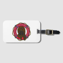 Etiqueta del equipaje del logotipo del vintage