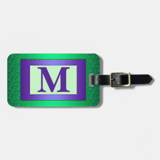 Para Maletas Etiqueta del equipaje del monograma