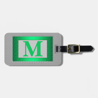 Para Maletas Etiqueta del equipaje del monograma