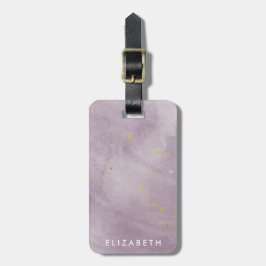 Para Maletas Etiqueta del equipaje del monograma de oro seco ⎢