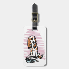 Para Maletas Etiqueta del equipaje del perro de aguas de