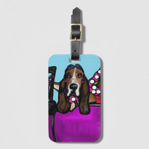 PARA MALETAS ETIQUETA DEL EQUIPAJE DEL PERRO DE LA DIVA