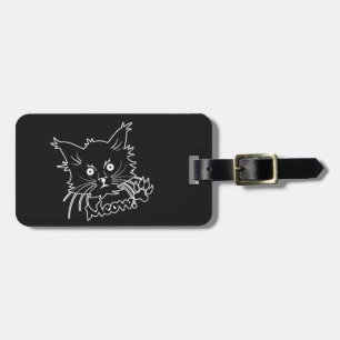 Para Maletas Etiqueta del equipaje del personalizado del gato n