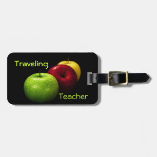 Para Maletas Etiqueta del equipaje del profesor que viaja