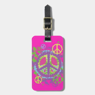 Para Maletas Etiqueta del equipaje del signo de la paz del