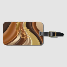 Para Maletas Etiqueta del equipaje en un gráfico elegante