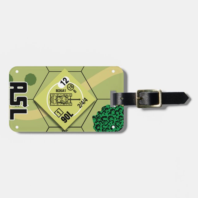 Para Maletas Etiqueta del equipaje M26A1 (Frente Horizontal)